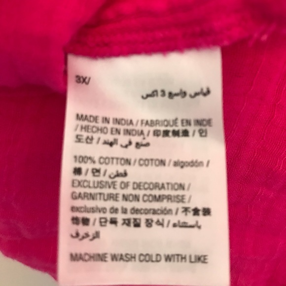 Style & co cold shoulder pink top / Firm price - Picture 3 of 4